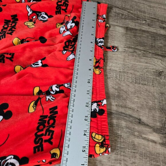 Mickey Mouse Red Super Soft Lounge Pants Size M Elastic Waist Drawstring POCKETS - Picture 10 of 13
